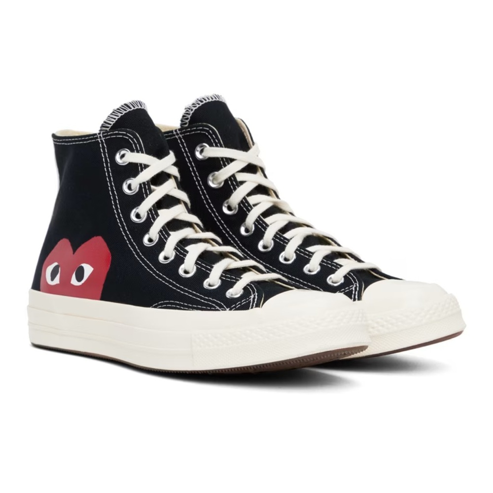 Comme des Garçons PLAY x Converse Black High-top Sneakers